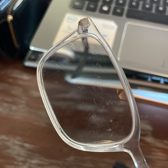 Ted Baker TFM008 Cry 56-17-140 Crystal silver clear full rim eyeglasses w/case - Picture 12 of 16